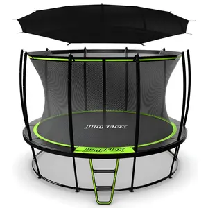 JumpFlex HERO 12' Trampoline Outdoor Activity Set with SMARTSHADE Canopy Cover