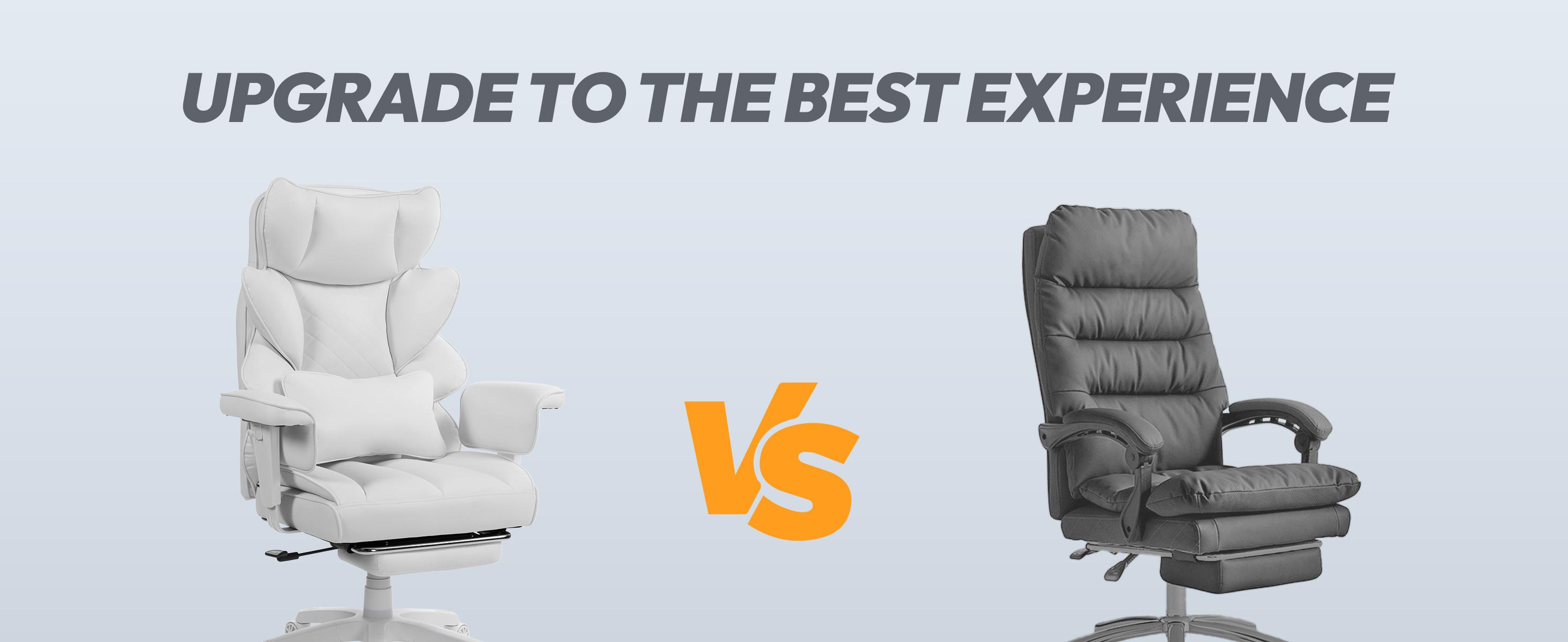 Dowinx Big and Tall Executive Office Chair with Pocket Spring Cushion, High-Back Ergonomic Gaming Chair with Adjustable Lumbar Support, 3D Armrests & Retractable Footrest