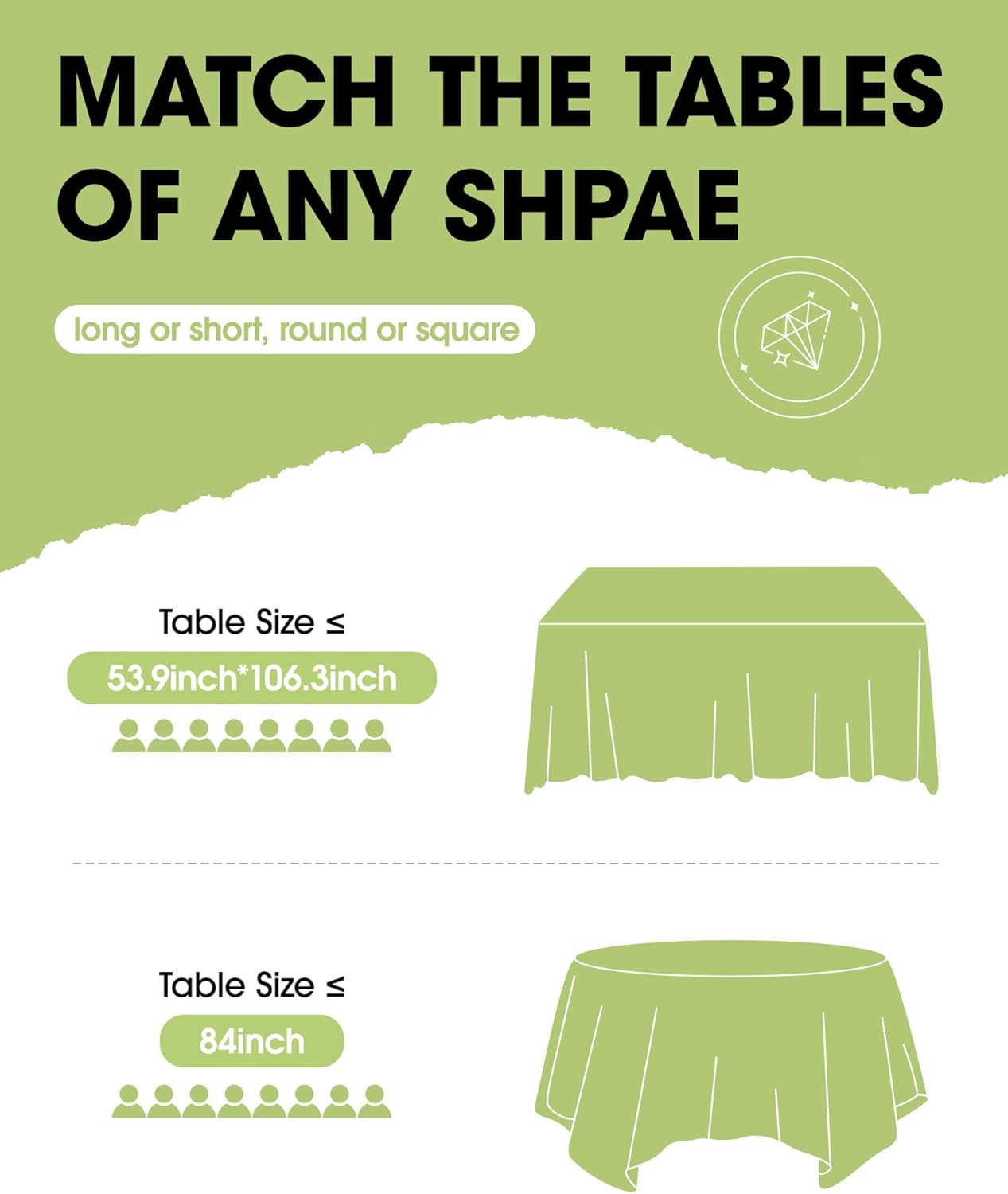 Plastic Table Cloth Disposable 10 Pack 54 x 108 Inch Leakproof Sturdy White Modern Rectangular Table Cover for Parties Decorations