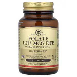 Solgar Folate, 1,333 mcg DFE, 100 Tablets