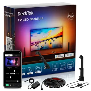 TV Backlight Strip – Smart RGB 4-Sided Lighting, Immersive Ambient Lights for Gaming & Movies TV Backlight Strip – Smart RGB 4-Sided Lighting, Immersive Ambient Lights for Gaming & Movies