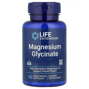 Life Extension Magnesium Glycinate, 90 Vegetarian Capsules (105 mg per Capsule)