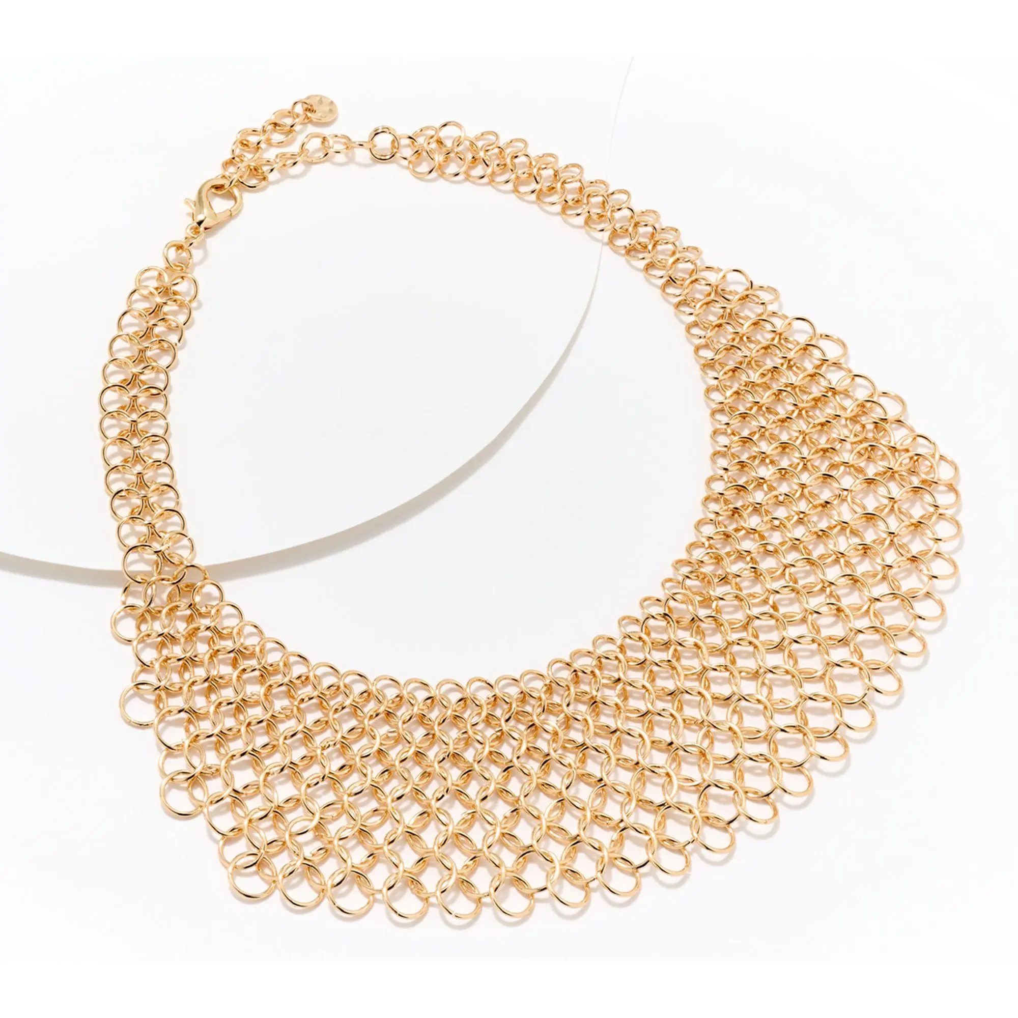 Susan Graver Metal Mesh Statement Necklace
