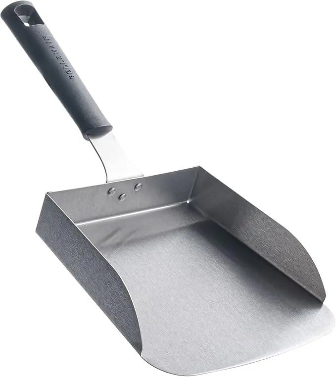 Bellemain Smash Burger Spatula for Griddle - Stainless Steel Scraper Tool, Large - Fried Food Scoop, Stir Fry, Food Mover - Hibachi Tools, Flat Top Grill Accessories