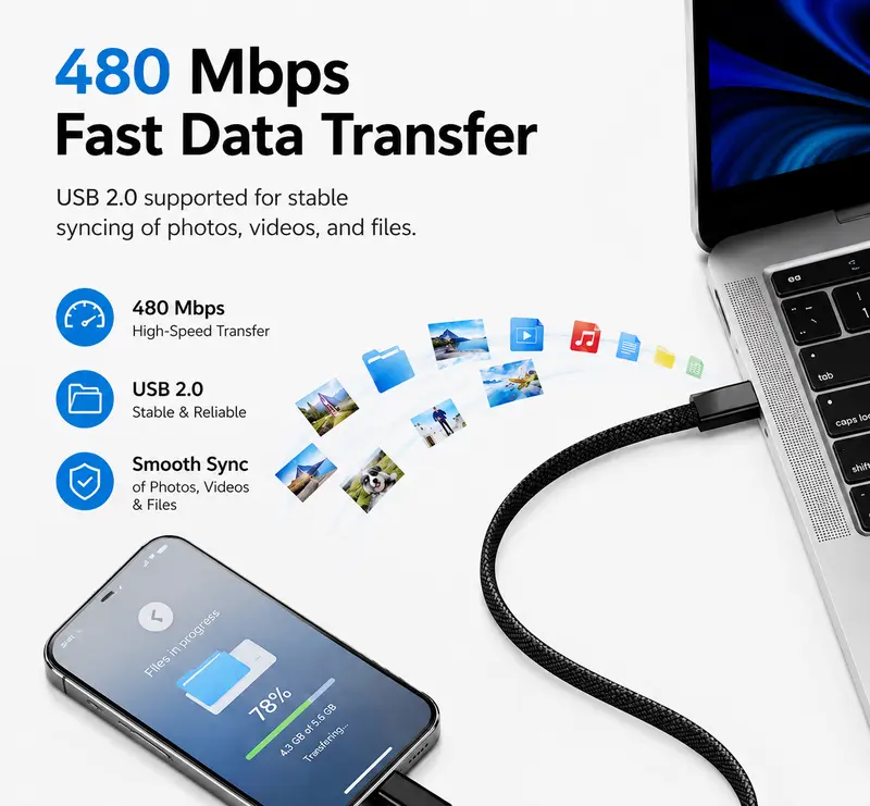 Basemo Pocket Tech Companion with USB-C Cable, USB-A, Lightning, Micro-USB Adapters, 480Mbps Data Transfer, Fast Charging, SIM/TF Card Storage & Phone Stand – Portable Travel Hub for Laptop, Office and Content Creator Accessories