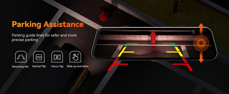 WOLFBOX G900 Tripro Bumper Version 3 4K Mirror Dash Cam with STARVIS 2 IMX678 Night Vision 5.8GHz WiFi Voice Control 256GB Card GPS Included Automotive Dashcam TikTokShopHolidayHaul