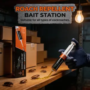 WAR WIND Roach Repellent, Domestic Dormitory Kitchen Powerful Cleaning Cockroach Exterminator Cockroach Gel Bait Pest Control Kit Rodent Repellent Pouches for Indoor & Outdoor Multi-Surface Microfiber Floor Mop roach killer indoor infestation