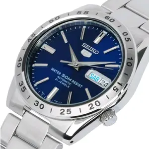 brand new Seiko 5 automatic 50m WR blue dial men's s classic Watch SNKD99