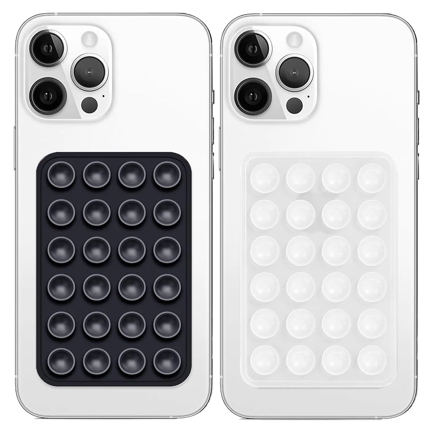 Silicone Sticky Phone Stand - 2-Pack Accessory with Suction & Adhesive, Strong Grip Holder for Smartphone/Pad, Hands-Free Use (iPhone & Android Compatible),back to school,back to school haul