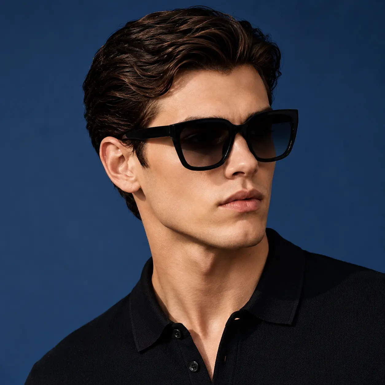 Oversized Square Cat Eye Sunglasses for Women & Men, Fashion Gradient Lens Retro Shades, Lightweight Statement Eyewear for Driving, Travel & Daily Wear
