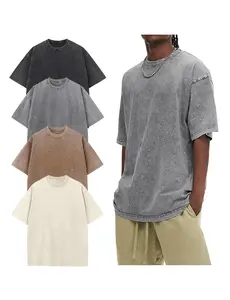 Oversized Tshirts  Acid Wash Loose Fit Vintage Cotton Heavyweight T Shirts Baggy Tees