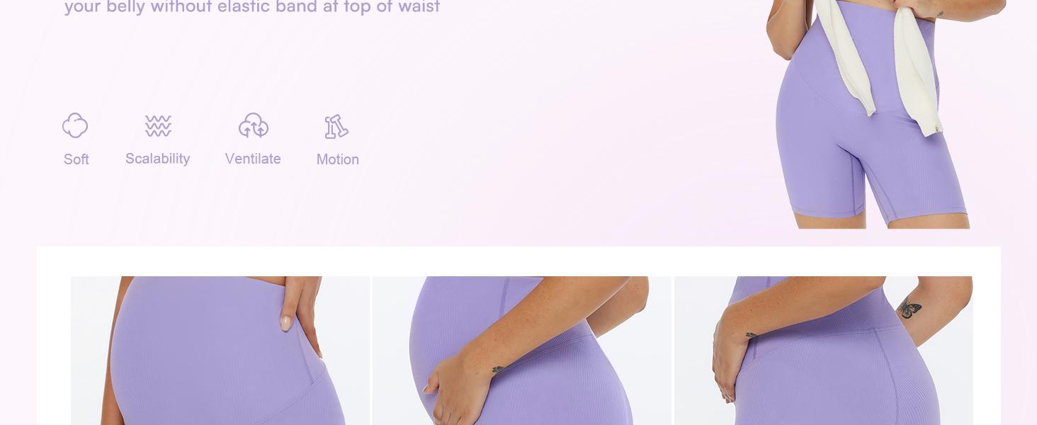 POSHDIVAH Ribbed Maternity Biker Shorts Over The Belly for Women - 5" Buttery Soft Pregnancy Workout Athletic Short Leggings summer clothes POSHDIVAH Ribbed Maternity Biker Shorts Over The Belly for Women - 5" Buttery Soft Pregnancy Workout Athletic Short Leggings summer clothes