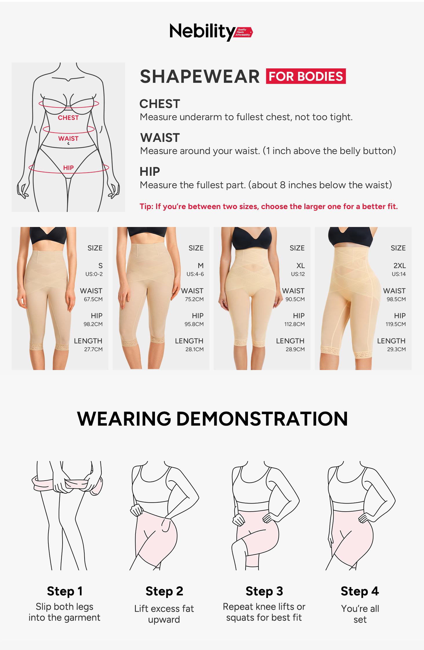 Nebility Women's High-Waisted Breathable Shapewear Tights - Double-Layered Fabric with C-Shaped Pleats, Flattering Silhouette & Natural Lift, Basic Minimalist Compression (Black, Beige) Womenswear Black、Beige