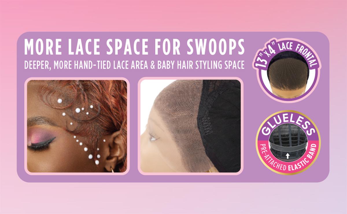 Outre HD Lace Frontal Wig Perfect Hairline Glueless Fully Hand-Tied 13X4 Swoop Series Swoop10 Outre HD Lace Frontal Wig Perfect Hairline Glueless Fully Hand-Tied 13X4 Swoop Series Swoop10