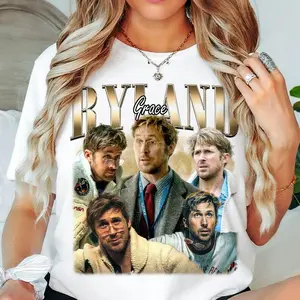 Ryan Gosling Project Hail Mary Vintage Shirt, Ryan Gosling Shirt, Project Hail Mary Bootleg Tee, Sci-fi Movie Tee.