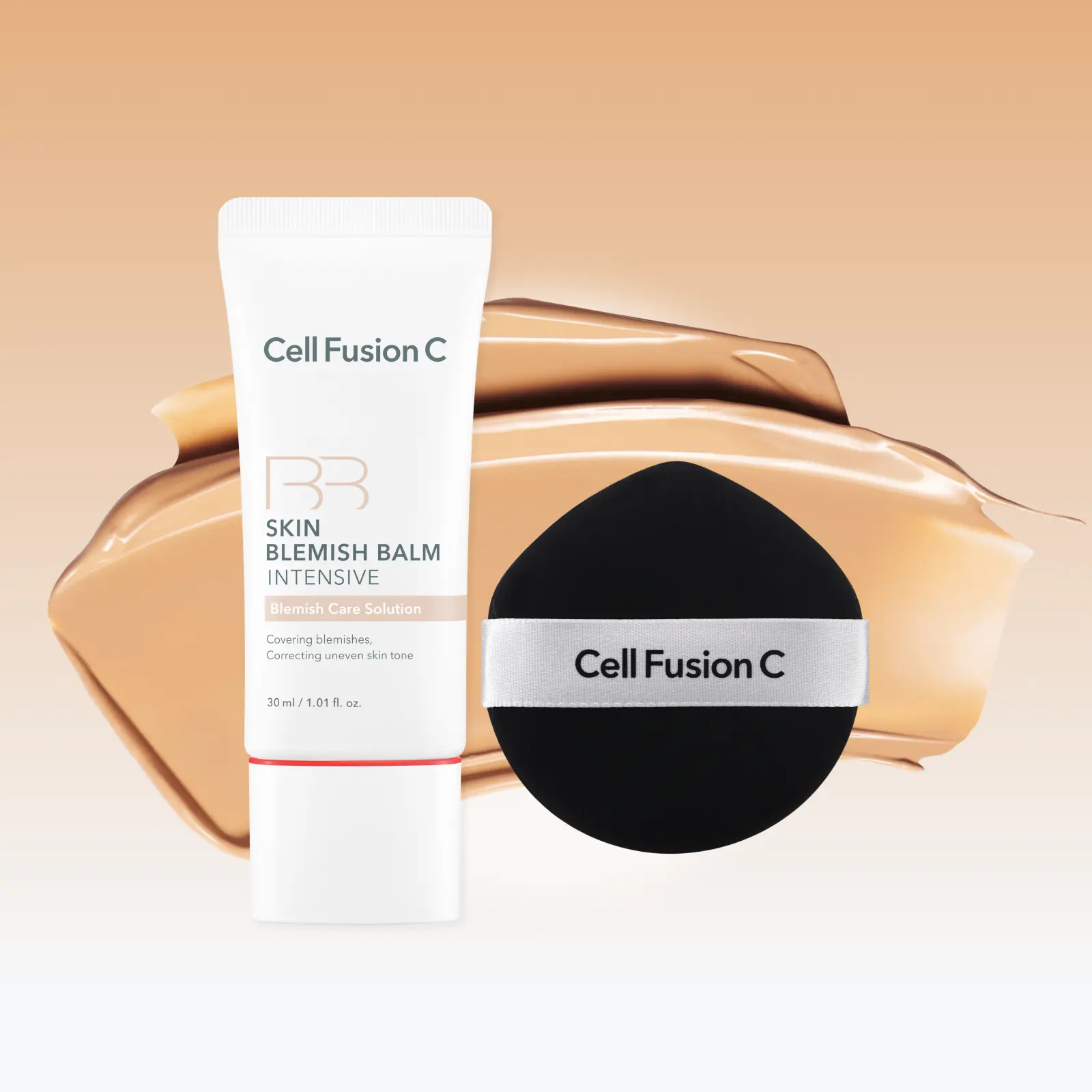 Skin BB Cream + Multi Base Makeup Puff | Skin Tint for Recovery | 5 Ceramides & 6 Peptides | Buildable Tone-Up Coverage | Korean BB Cream tiktokshopspringglowup