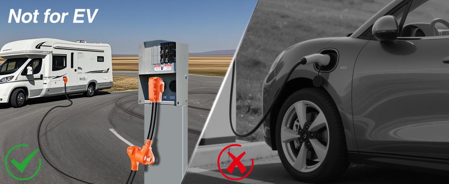 Nilight 18 inch 50 Amp to 30 Amp RV Plug Adapter Heavy Duty Dogbone Electrical Adapter with Handle 50A Male to 30A Female Cord Adapter 125V/3750W Nilight 18 inch 50 Amp to 30 Amp RV Plug Adapter Heavy Duty Dogbone Electrical Adapter with Handle 50A Male to 30A Female Cord Adapter 125V/3750W