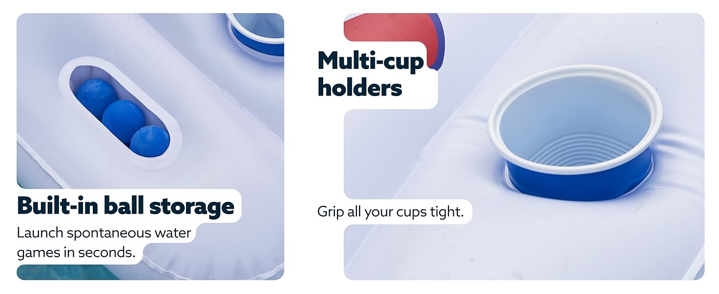 SLOOSH Pool Toys Games Set - Pong Toss Game Water Toys for Adults Kids Family Games, Inflatable Floats Lounge Raft Floating Swimming Pool Accessories 6x3 FT Table with 10 Pong Balls for Parties 4th of July SLOOSH Pool Toys Games Set - Pong Toss Game Water Toys for Adults Kids Family Games, Inflatable Floats Lounge Raft Floating Swimming Pool Accessories 6x3 FT Table with 10 Pong Balls for Parties 4th of July