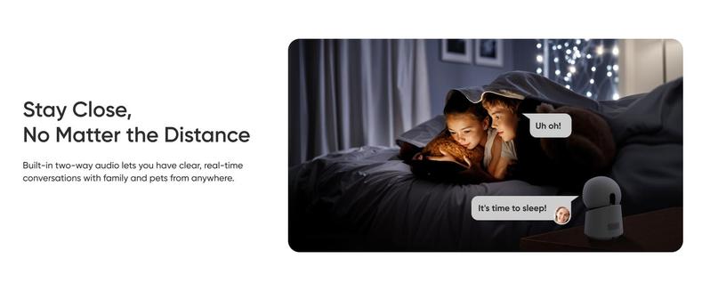 【Upgrade C220】eufy Indoor Cam E30, Latest Generation, 4K UHD Security Camera, 360 Pan-Tilt, Color Night Vision, AI Detection for Human/Pet/Audio/Crying, Human/Pet Auto Tracking, Works with Homekit