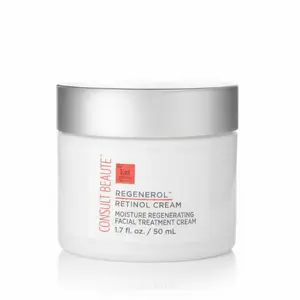 Regenerol, Retinol Facial Cream Moisturizer, Anti-Aging & Firming with Ceramides, Deep Wrinkle Treatment, 50ml Radiant Soothing