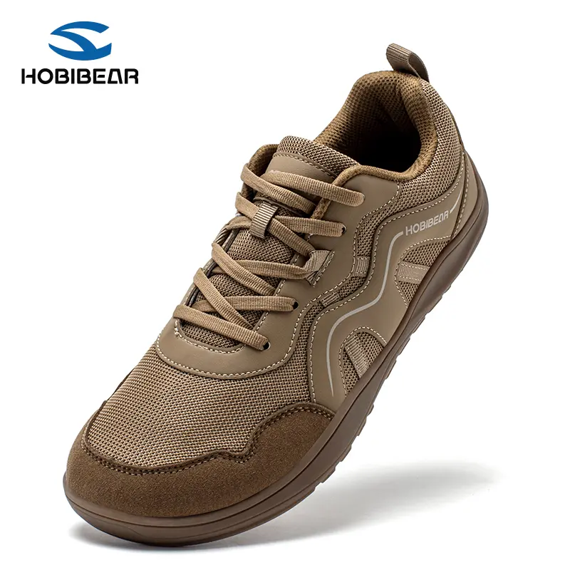 HOBIBEAR Unisex Barefoot Shoes, Breathable Minimalist Casual Sneakers with Wide Toe Box, Flexible 0 Drop Rubber Sole for Trail and Pressure Relief