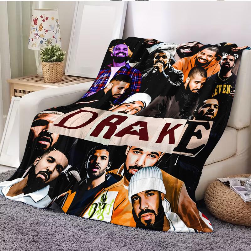 Countdown Sale! Drakes Soft Throw Blanket throw blanket Rapper Singer Album Cover Party Decorations for Bed Sofa Living Room Birthday Holiday Gifts