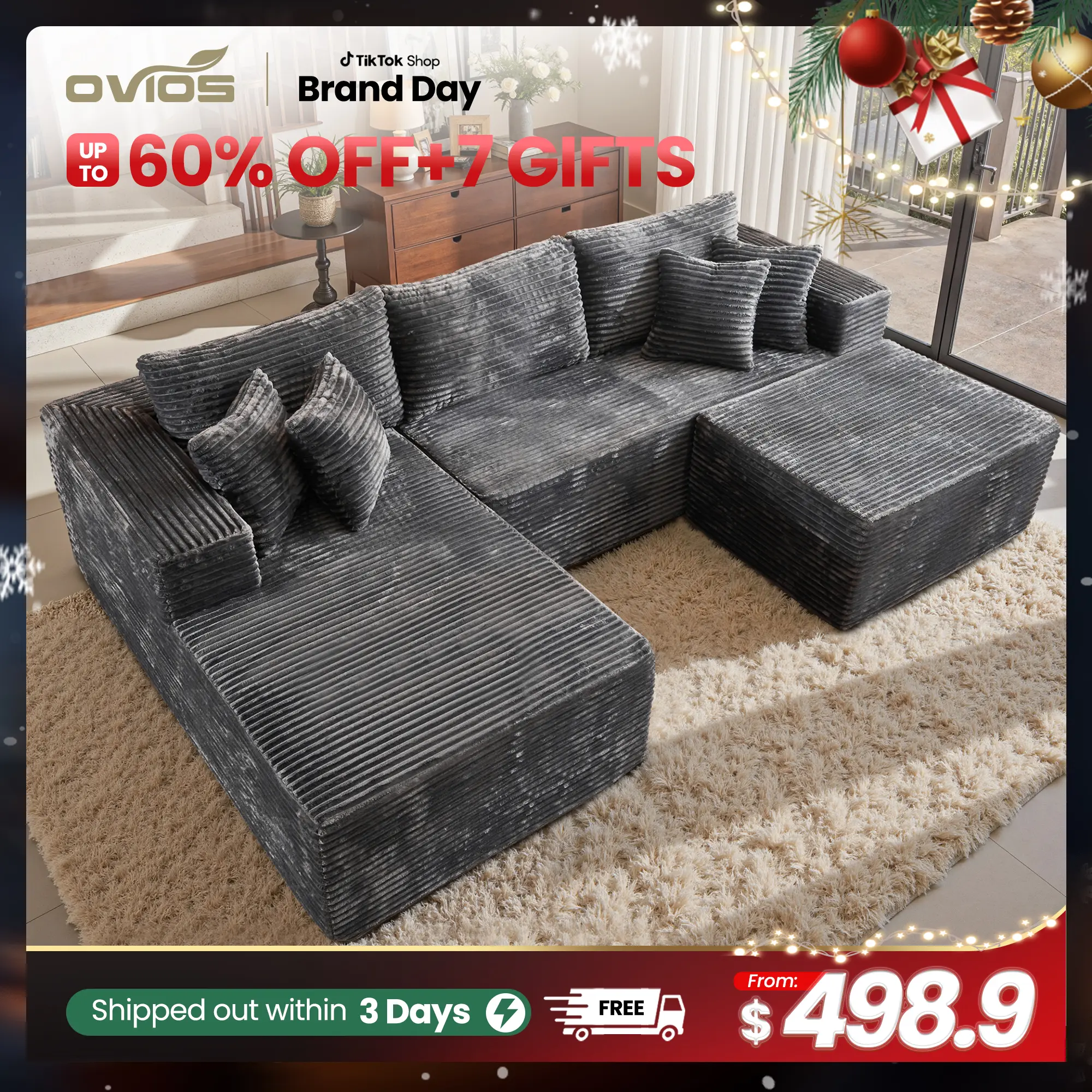 sofa u form