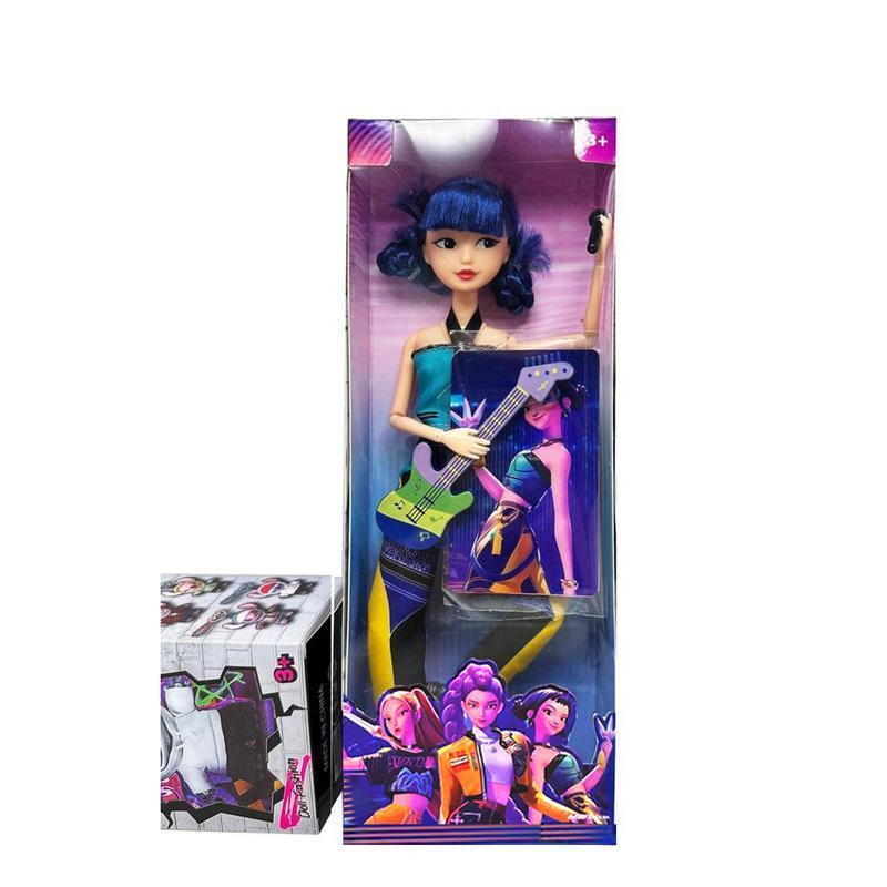 【New Year Gift】Kpop Dolls 11.5 Inch 12 Joints Movable Anime Action Figures | Rumi/Mira/Zoey Collectibles | Desk Display Playable Dolls for Fans & Kids