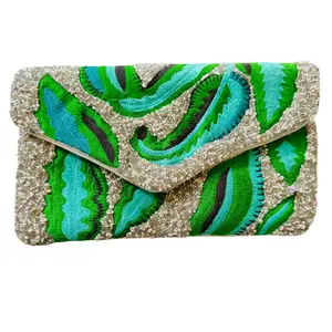 Tropical Vibe – Vibrant Beaded Statement Clutch