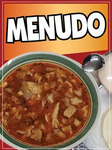 Menudo Decal Window Sticker Mexican Food Truck Concession Vinyl Restaurant Mexican Food Image Sticker Beef Tripe Soup #2
