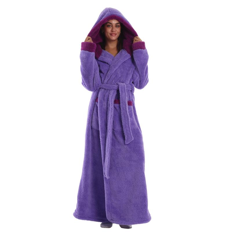 Msrlassn Valentine's Day Gift Cozy Soft Bathrobe Flannel Lined Hooded Robe for Women Men, Thickened Long Sleeve Pyjamas Cute Print Home Loungewear Sleepwear Msrlassn Valentine's Day Gift Cozy Soft Bathrobe Flannel Lined Hooded Robe for Women Men, Thickened Long Sleeve Pyjamas Cute Print Home Loungewear Sleepwear