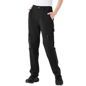 Women's Hiking Cargo Pants Water-Resistant Quick Dry UPF 50+ Travel Camping Work Pants Zipper Pockets