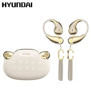 HYUNDAI YX49 Fashionable Open-Wear Stereo Earphones with Handbag-Style Light Luxury Design, Comfortable Fit, Bluetooth 5.4 for Faster, More Stable Connection, HiFi Sound, Sport & Travel Ready, Perfect Gift for Girlfriend, Compatible with Android & iOS