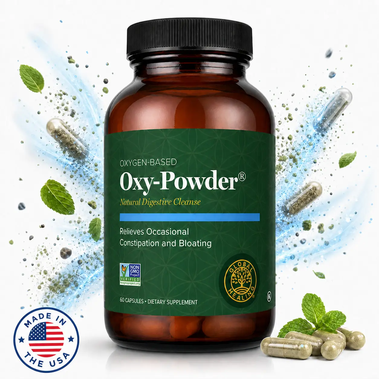 Global Healing Oxy-Powder Colon Cleanse Supplement
