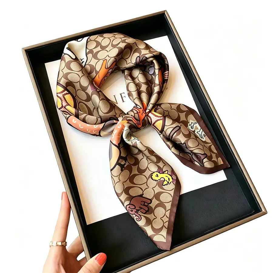 Head Bandanas Scarf for Women Silk Satin Hair Scarf Lightweight Vintage Fashion Square Neck Scarves Gift，27.5-inch satin headscarf, silk like hair scarf, women's headscarf，Can be used to tie hair and decorate bags