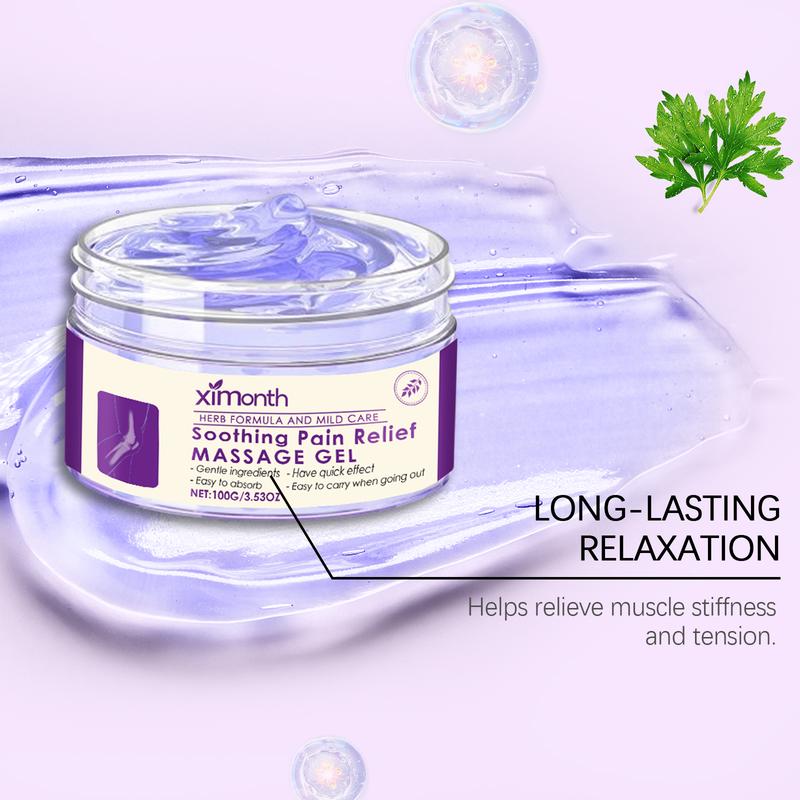 Ximonth Soothing Pain Relief Massage Gel for Joints Knees Elbows Shoulders 100g External Application Daily Care