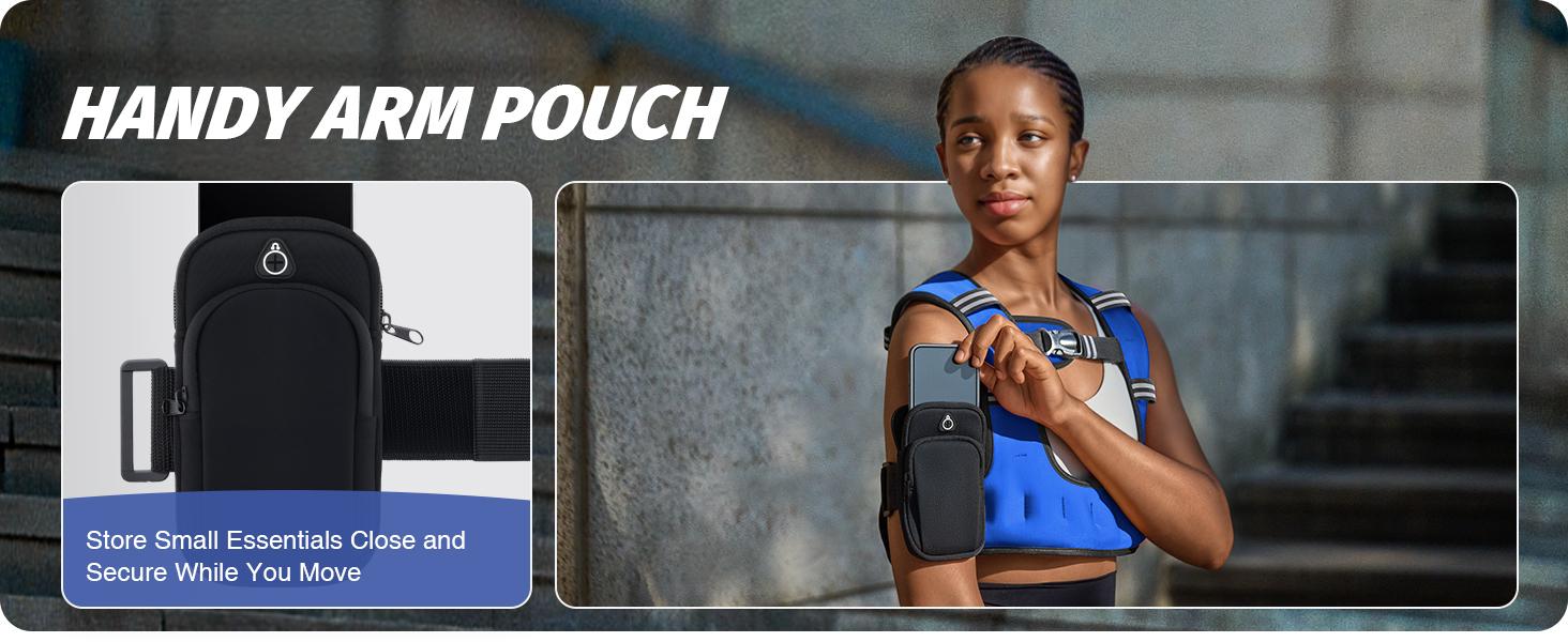 【SpringStatements】ZELUS Weighted Vest for Women Men, 6/8/12/16/20lb Weight Vest with Arm Pouch Reflective Strips, U-Shaped Rucking Vest for Strength Training Muscle Building, Walking Running Vest for Fitness|Glutes Workout Equipment SpringStatements 【SpringStatements】ZELUS Weighted Vest for Women Men, 6/8/12/16/20lb Weight Vest with Arm Pouch Reflective Strips, U-Shaped Rucking Vest for Strength Training Muscle Building, Walking Running Vest for Fitness|Glutes Workout Equipment SpringStatements