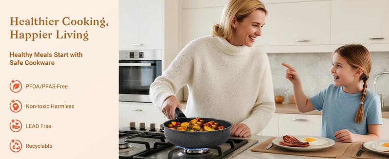 SODAY New 15pcs Detachable Handle Nonstick Cookware Set,Black/White, Pots and Pans, Oven safe Frying Pan, Dishwasher Safe,Kitchenware,stock up on specials,Valentines Day gifts