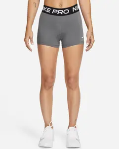 Nike Womens Nike Pro 365 3" Compression Short Iron GRAY Size Small