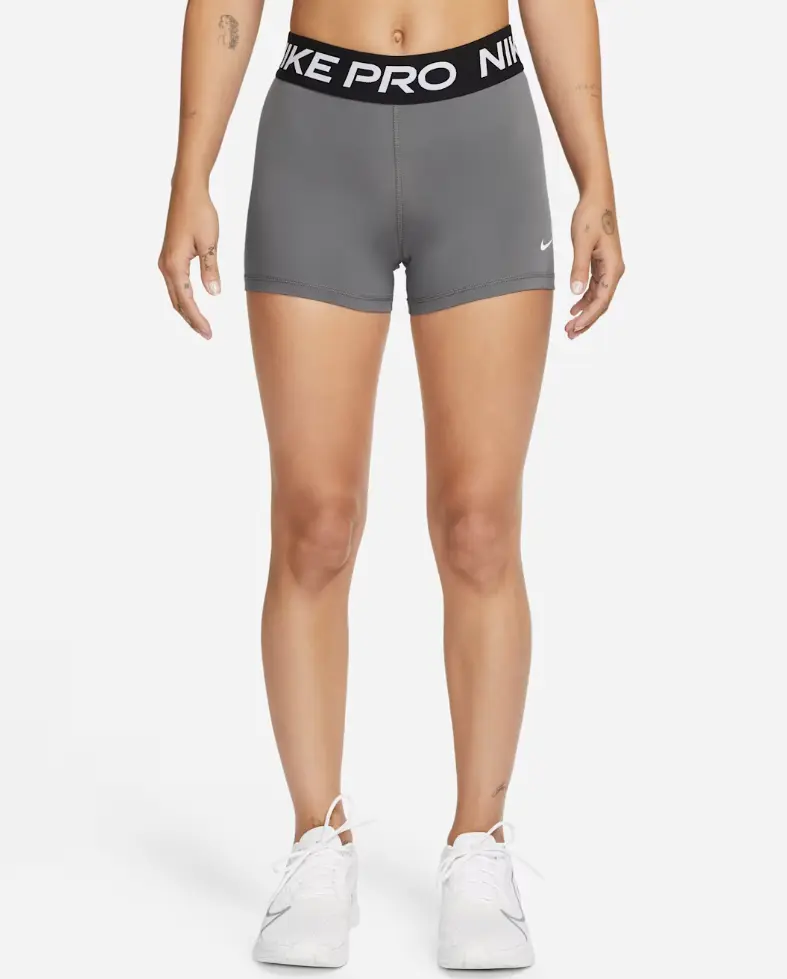 Nike Womens Nike Pro 365 3" Compression Short Iron GRAY Size Medium