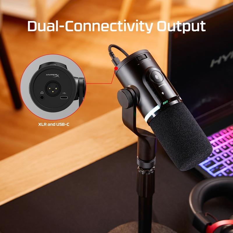 HyperX FlipCast – USB/XLR Dynamic Microphone