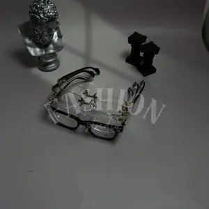 New 2026 Trending Glasses - Unisex Square Eyeglasses Frame, Luxury Anti-Blue Light Glasses, Fashion Accessories For men & Women