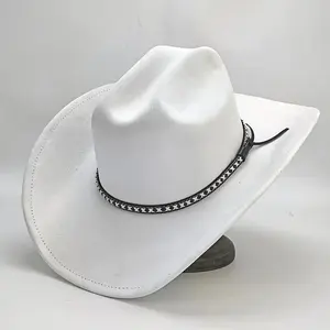 1pc Suede Fall/Winter Outdoor Casual Cowboy Hat