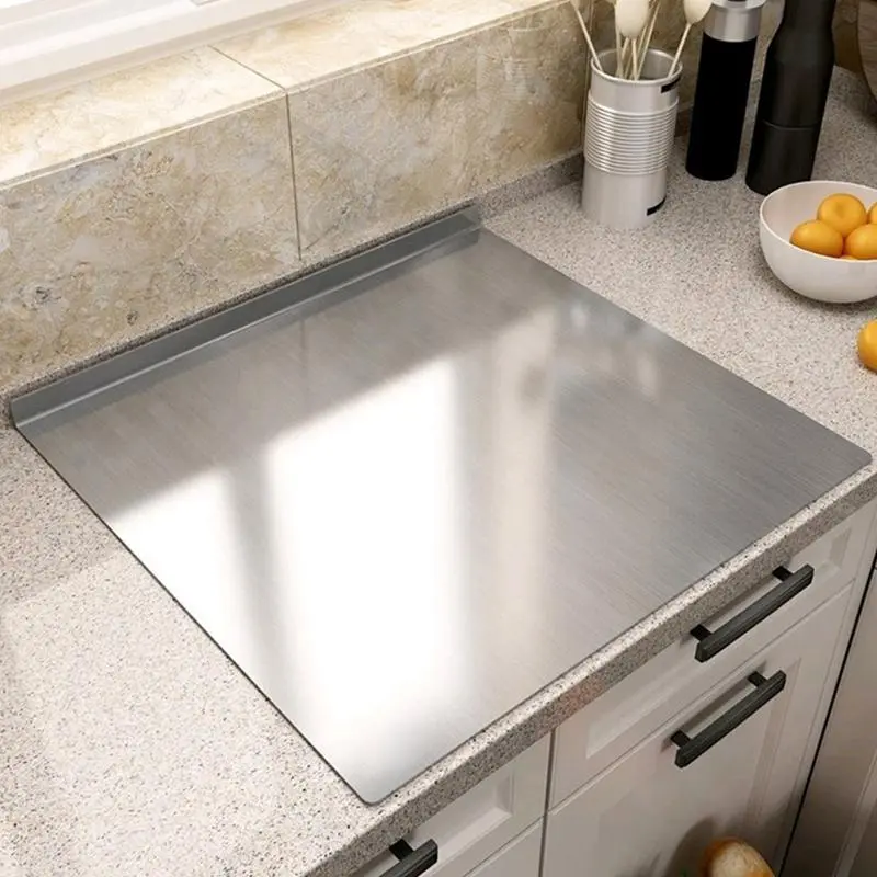 Stainless Steel Cutting Board 40x30cm/40x50cm Durable Large Kitchen Chopping Block for Meat Fruit Vegetables Baking Easy Clean Daily Use, Cutting Boards For Kitchen, Durable Chopping Boards