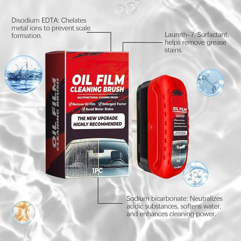 【TikTokShopBlackFriday Free Shipping 】Windshield Cleaner, Car Glass Oil Film Cleaner, Versatile Effective Glass Cleaning Brush, Oil Film Cleaning Brush, Glass Cleaning Tool