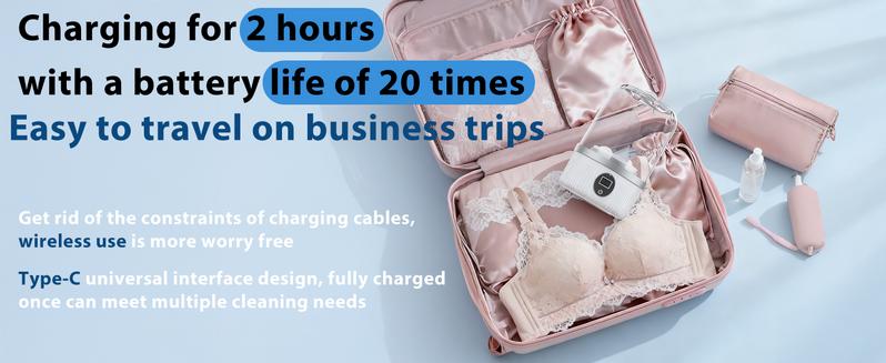 Portable Washing Machine with Large Capacity & Multiple Wash Modes – Ideal for Lingerie, Socks, Delicates | Great for Travel, Hotels & Small Spaces