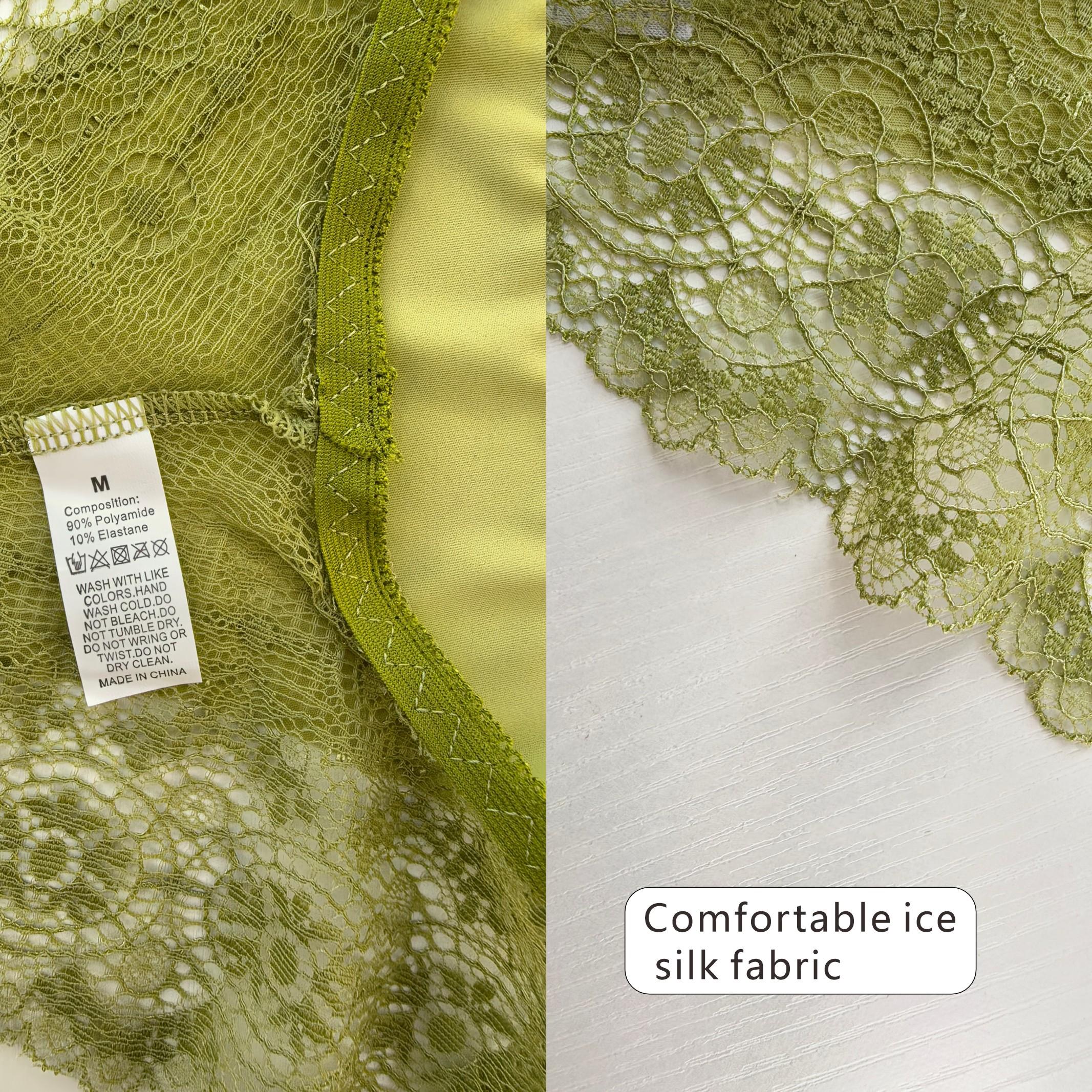 SeamlessLace Women's 6 PCS Contrast Lace Panty Set Assorted Colors Basic Minimalist Cotton Bikini Briefs Comfortable Everyday Lingerie Elegance Pieces Suit Style Elegant Underwear Thongs Period Underwear Womenswear Chic Cute