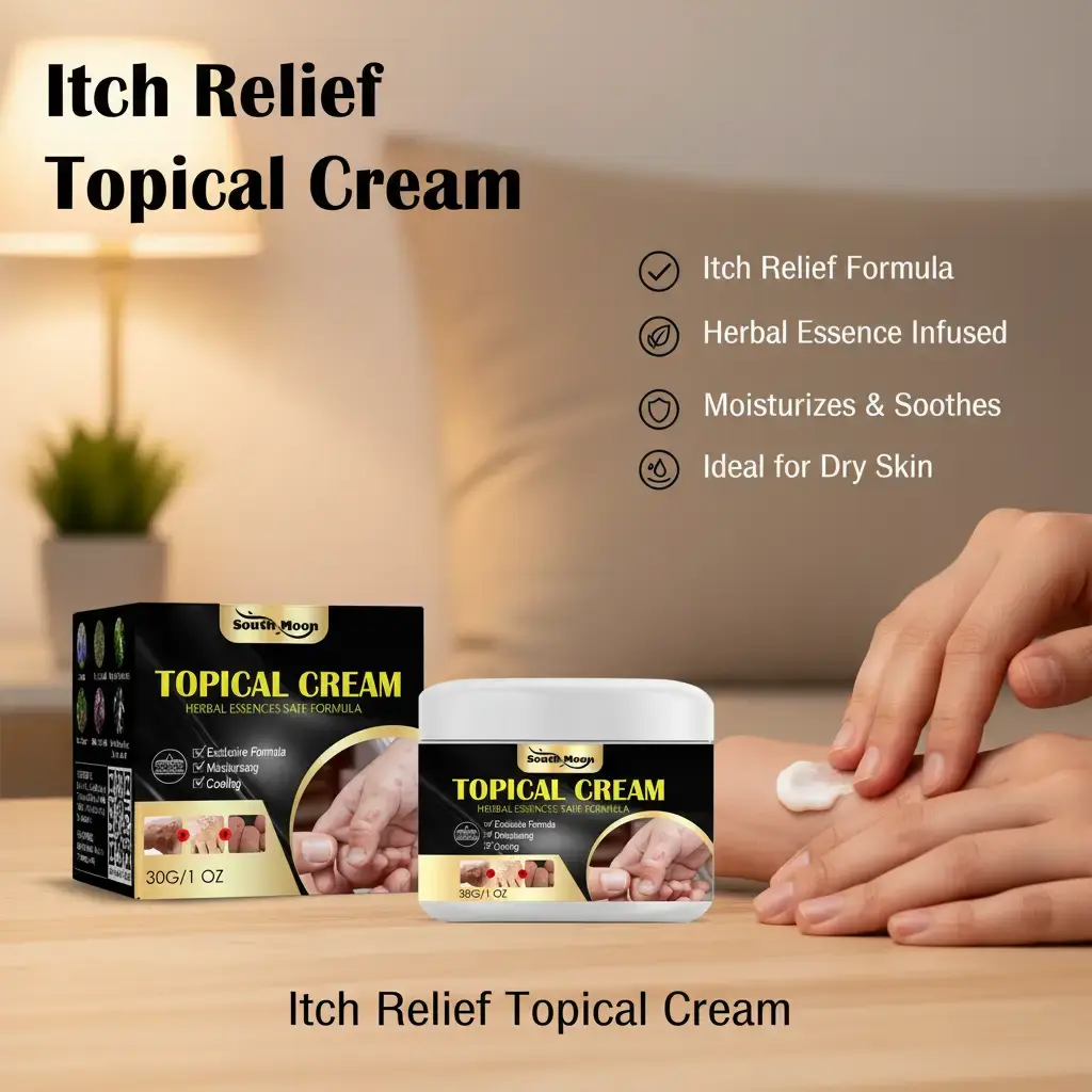 South Moon Hand and Foot Itch Relief Cream Skin Dryness Itching Mosquito Bite Itch Repair Balm