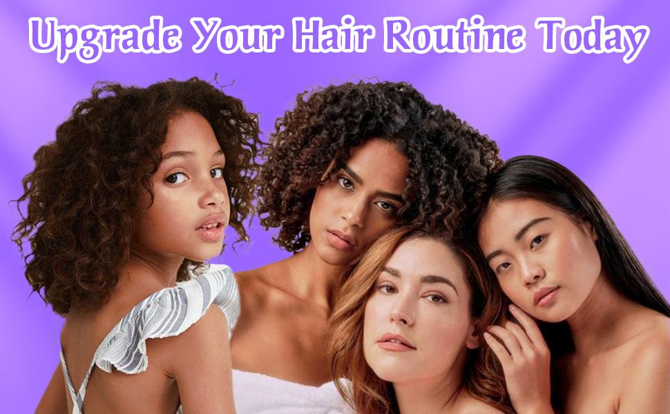 Purple 6-in-1 Hair Brush Set with Detangler & Combs for Straight Curly All Hair Types Wet Dry Adults Children 13 Counts Hair Care Kit Purple 6-in-1 Hair Brush Set with Detangler & Combs for Straight Curly All Hair Types Wet Dry Adults Children 13 Counts Hair Care Kit