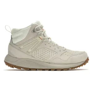 Merrell Womens Wildwood Mid Waterproof Perforated Hiking Hiking Casual Boots Ankle Low Heel 1-2" - Grey